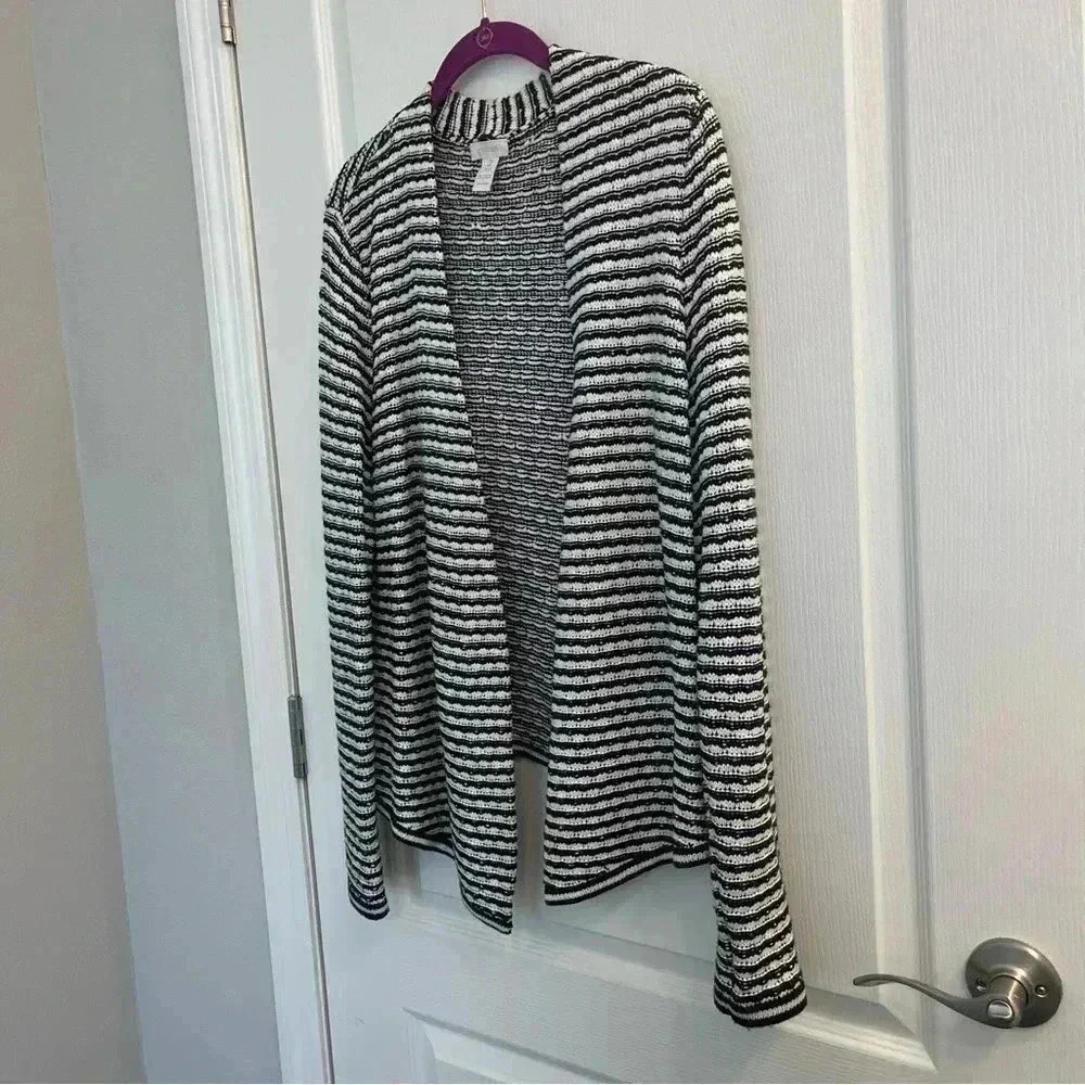 Black & White Cardigan by Chico’s - Picture 3 of 7
